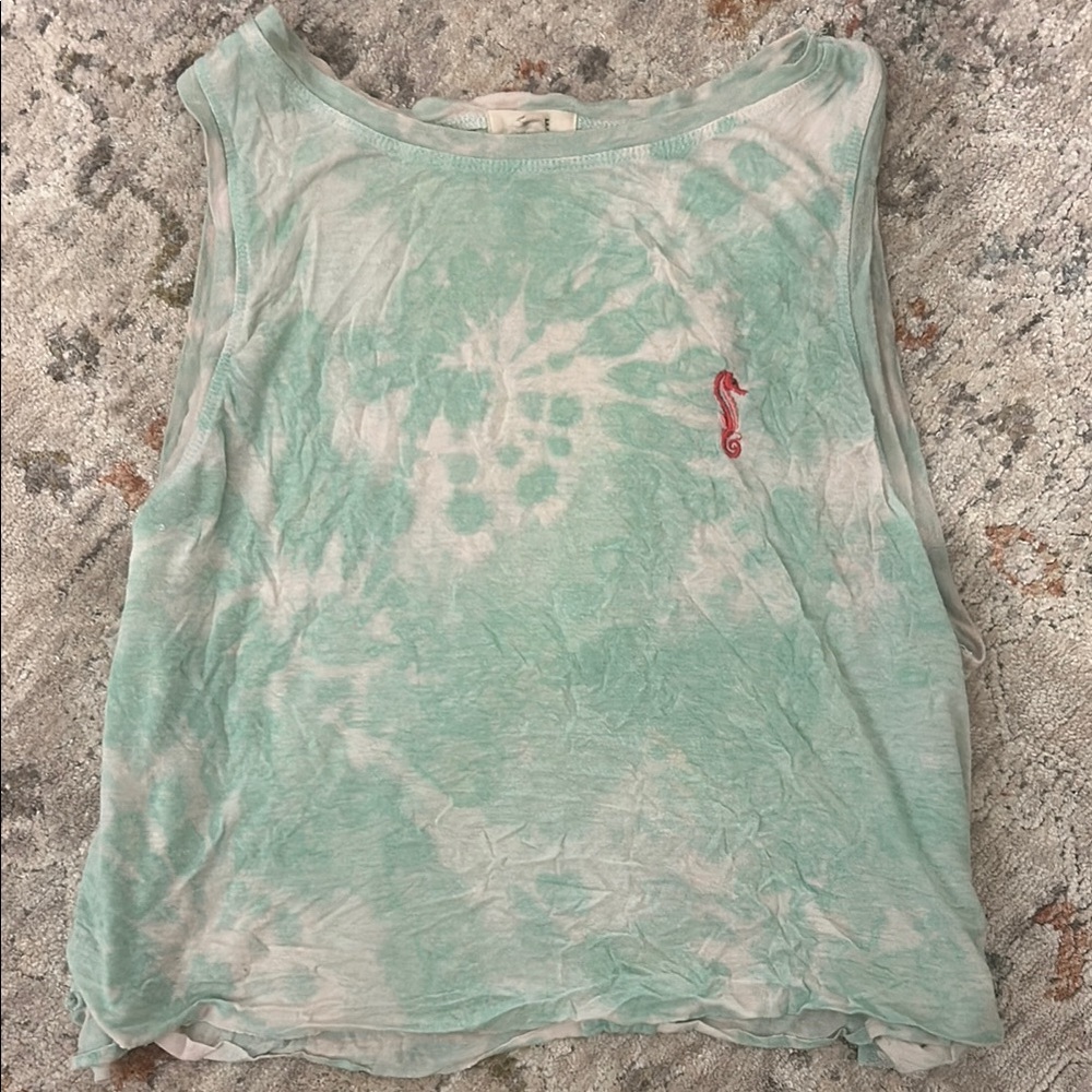 Ardene Green Sleeveless Muscle Crop Top